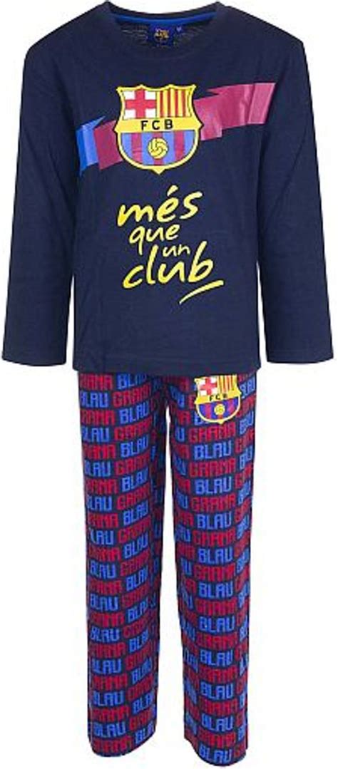 bolcom fc barcelona pyjama donkerblauw  jaar maat
