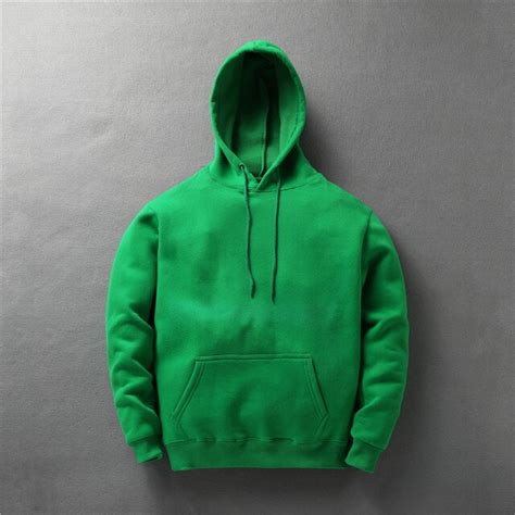 buy mens spring hoodie  unisex black green cotton fashion streetwear skate