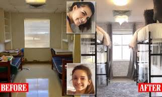 college dorm room makeover takes 10 hours at texas state daily mail online