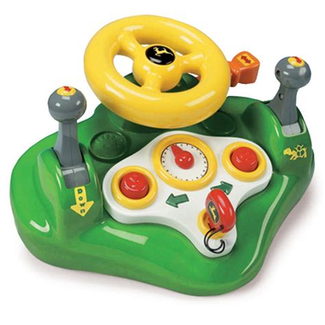 john deere kids electronic steering wheel toy educational toys planet