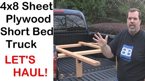 hauling rack  plywood full sheet goods   short bed truck
