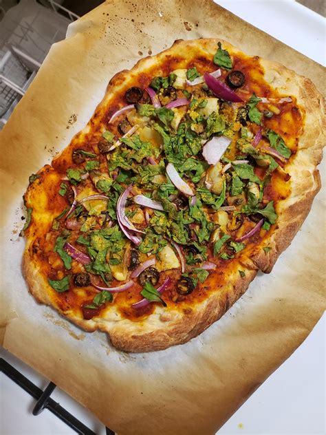 delicious veggie pizza  scratch     pizza    rveganrecipes