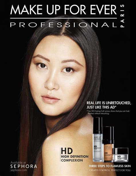 unretouched ad campaign beauty images  hd foundation featuring hd real