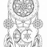Coloring Pages Adult Printable Dreamcatcher Dream Catcher Mandala Book Adults Print Fun Etsy Colouring Mandalas sketch template