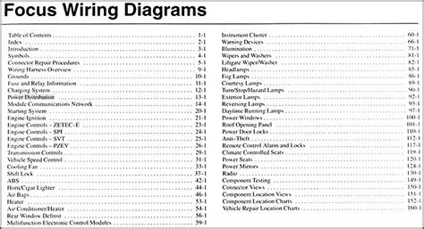 ford focus wiring diagram manual original