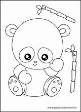 Panda Osos Mejores Paracolorear sketch template