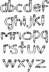 Alphabet Alphabets sketch template