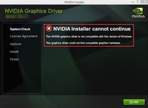 fix nvidia driver  compatible   version  windows microsoft
