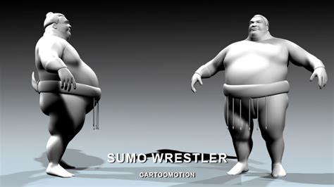 model sumo wrestler vr ar  poly cgtrader