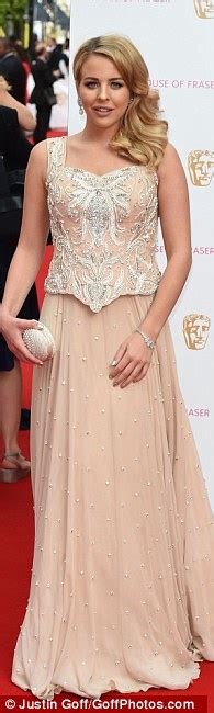 rochelle humes flashes derriere in sheer lace dress at the tv baftas daily mail online