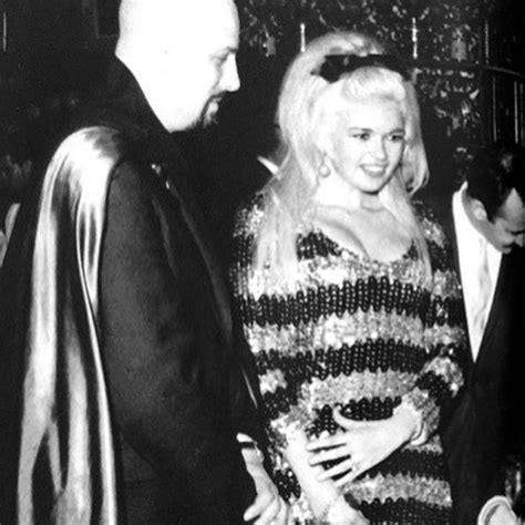 Jayne Mansfield Photographed With Anton Lavey 1966