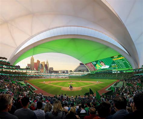 athletics unveil design   ballpark  las vegas  months