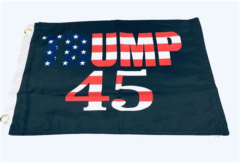 trump 45 double sided flag 12 x18 rough tex®