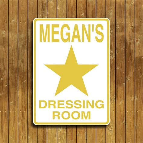 personalized dressing room sign  thesignpost  etsy