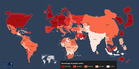 duenya internet kullanimi haritasi