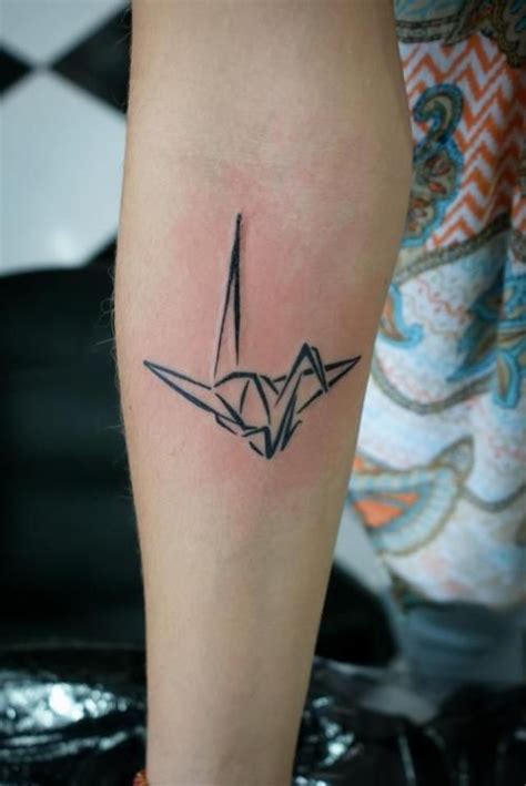 origami crane tat tattoos geometric tattoo triangle tattoo