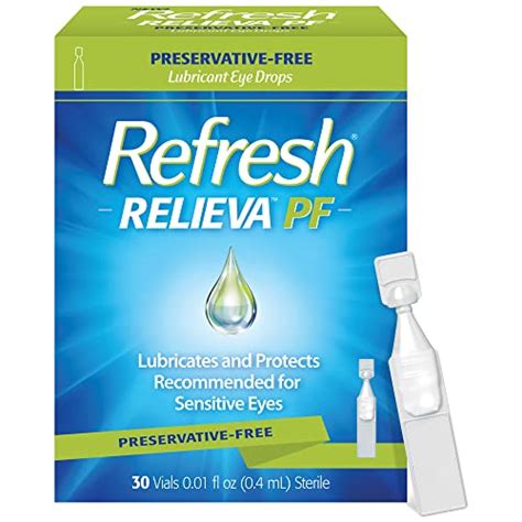 Refresh Relieva Pf Lubricant Eye Drops Preservative Free 0 01 Fl Oz
