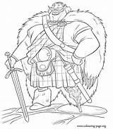 Brave Coloring King Fergus Movie Disney Merida Father Pixar Dunbroch Sheet Upcoming Film He Beautiful Colouring Pages Princess sketch template