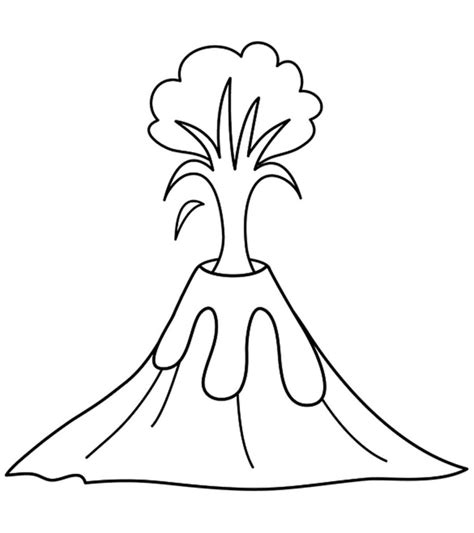 top   printable volcano coloring pages