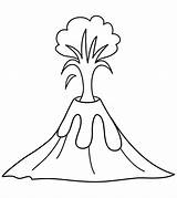 Volcano Coloring Pages Printable sketch template