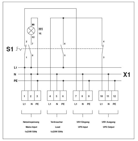 schaltplan notstrom umschalter wiring diagram