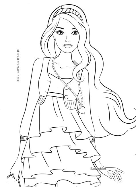 barbie coloring pages  girls home family style  art