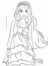 Barbie раскраска принцесса sketch template