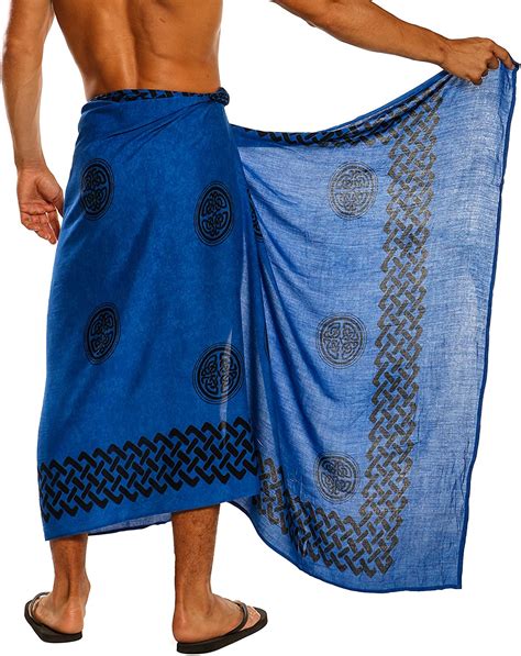 1 world sarongs lava lava sarong for men celtic fringeless sarong in