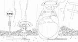 Totoro Neighbor Tonari Mew2 Kun Fc02 Ghibli sketch template