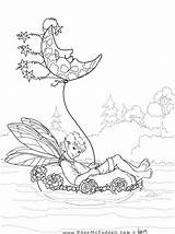 Coloring Pages Moon Fairy Float Tube Pheemcfaddell Color Faries Prints Adults sketch template