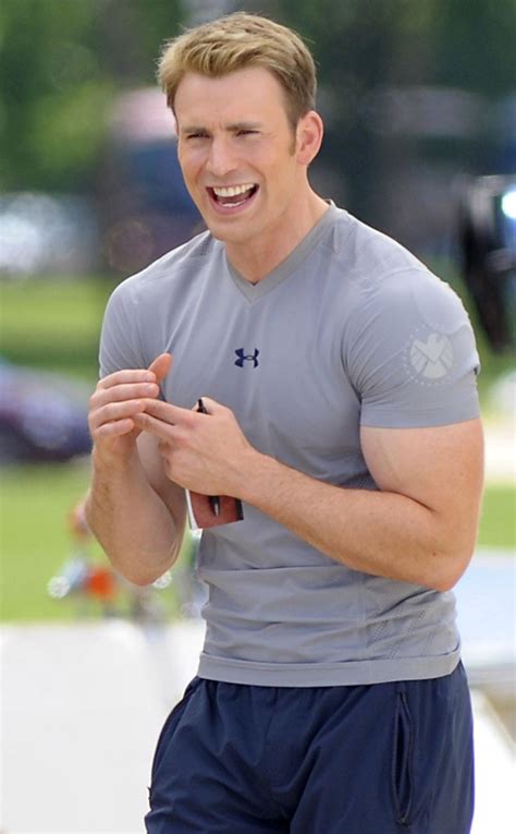 Hot Arms Captain America Chris Evans Muscles Biceps