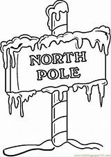 Pole North Coloring Pages Sign Christmas Printable Clip Poles Clipart Santa Color South Mailbox Templates Printables Kids Bmp Untitled Wanted sketch template