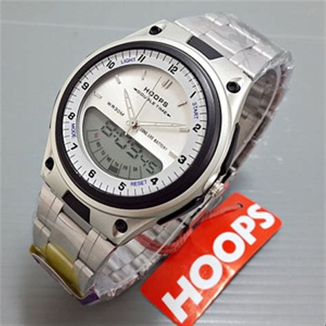 jual jam tangan hoops rantai dualtime original anti air