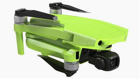 drone quadcopter camera folded  turbosquid