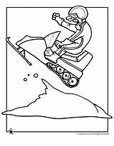 Snowmobile Coloring Pages Kids Printable Colouring Sheets Winter Print Drawing Snowmobiles Snowman Jr Snow Arctic Cat Classroom Activities Book Fall sketch template
