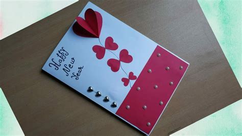 diy     year card handmade  year card idea