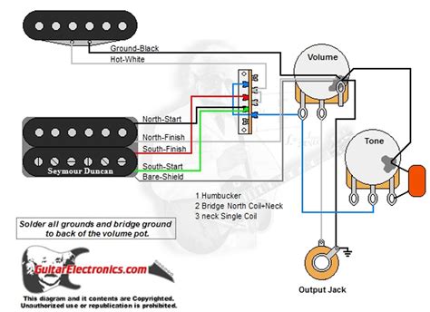 humbucker  single coil   switch wiring   switch wiring diagram schematic