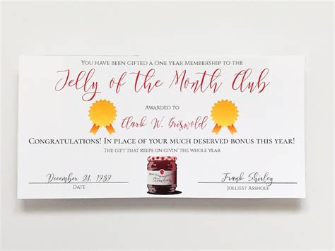 printable jelly   month club certificate template portal tutorials