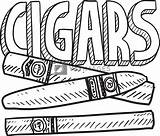 Cigar Sketch Cigars Lhfgraphics Illustrazioni Yayimages sketch template