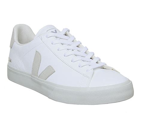 veja campo trainers white natural leather unisex sports