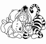 Pooh Winnie Coloring Pages Friends Baby Colouring Bear Clipart Drawing Tigger Starbucks Cute Tiger Print Getdrawings Adults Kids Popular Gif sketch template