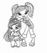Coloring Bratz Pages Print Doll Dolls Printable Christmas Book Brum Baby Babyz Clipart Fun Popular Library Kids Coloringhome sketch template