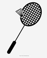 Badminton Grate Weber Racket Coloring sketch template