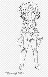 Sailor Moon Mercury Coloring Line Lineart Pngfind sketch template