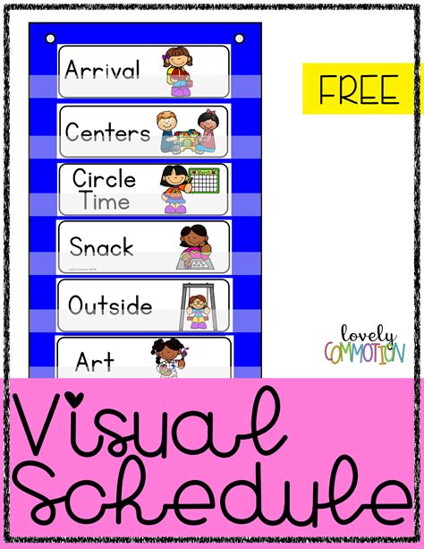 benefits   visual schedule lovely commotion preschool
