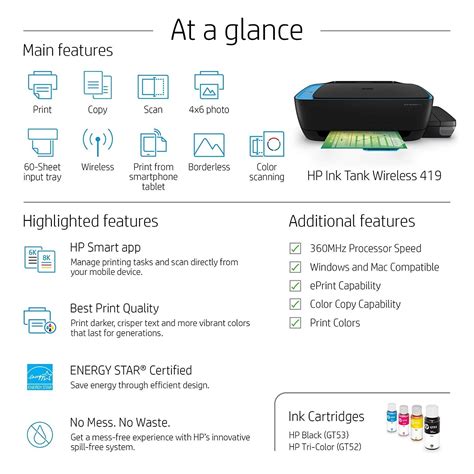 hp     wireless ink tank color printer  voice activated