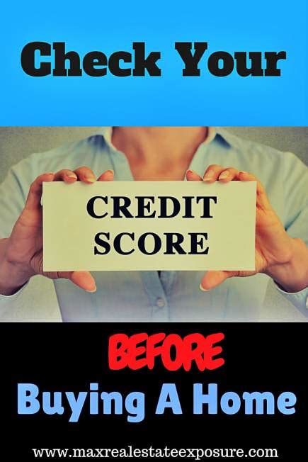 check  credit score  buying  home