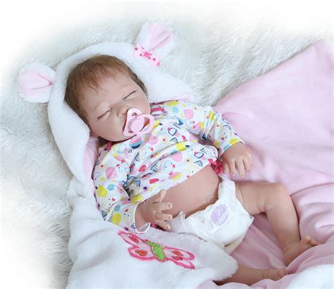 cm reborn babies realistic silicone reborn dolls sleeping doll