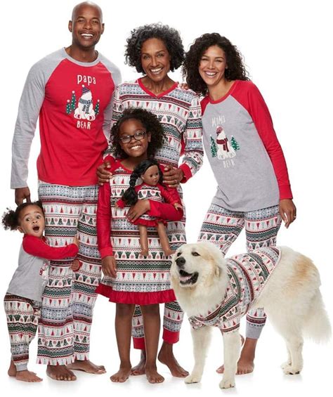 reactionnx cotton christmas pajama christmas family matching mix  match holiday pajama sets