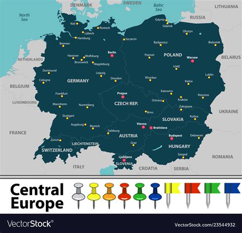 map  central europe today